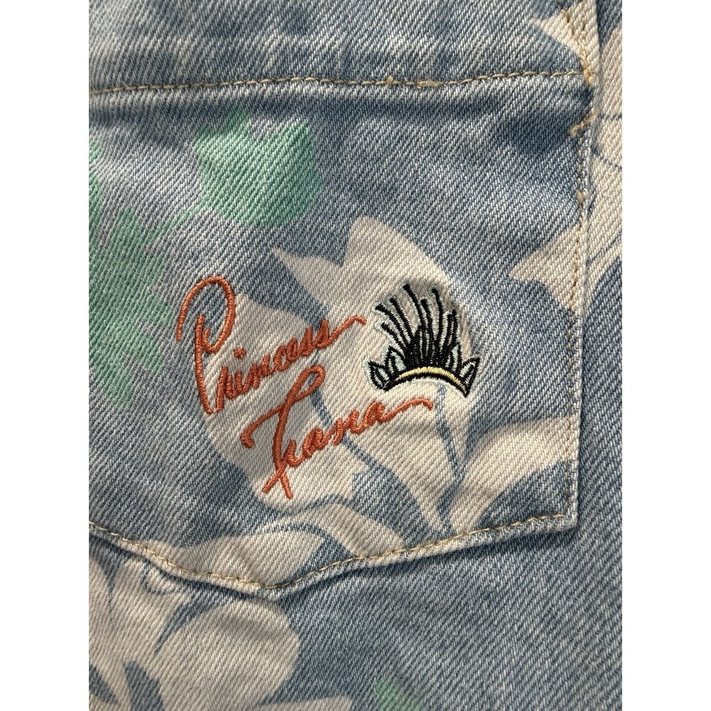 Disney Princess Tiana Frog Denim Hawaiian Short Sleeve Shirt unisex Medium - Picture 3 of 6